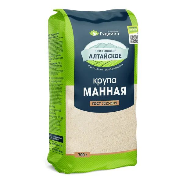 Крупа Манная Гудвилл 700гр Алтай