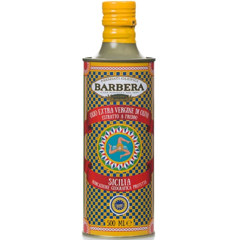 Масло Оливковое Barbera Extra Virgin oil Sicilia 500мл Италия