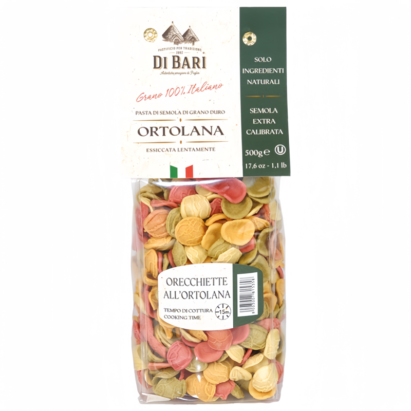 Макароны Di Bari Orecchiette Allortolana 500гр Италия