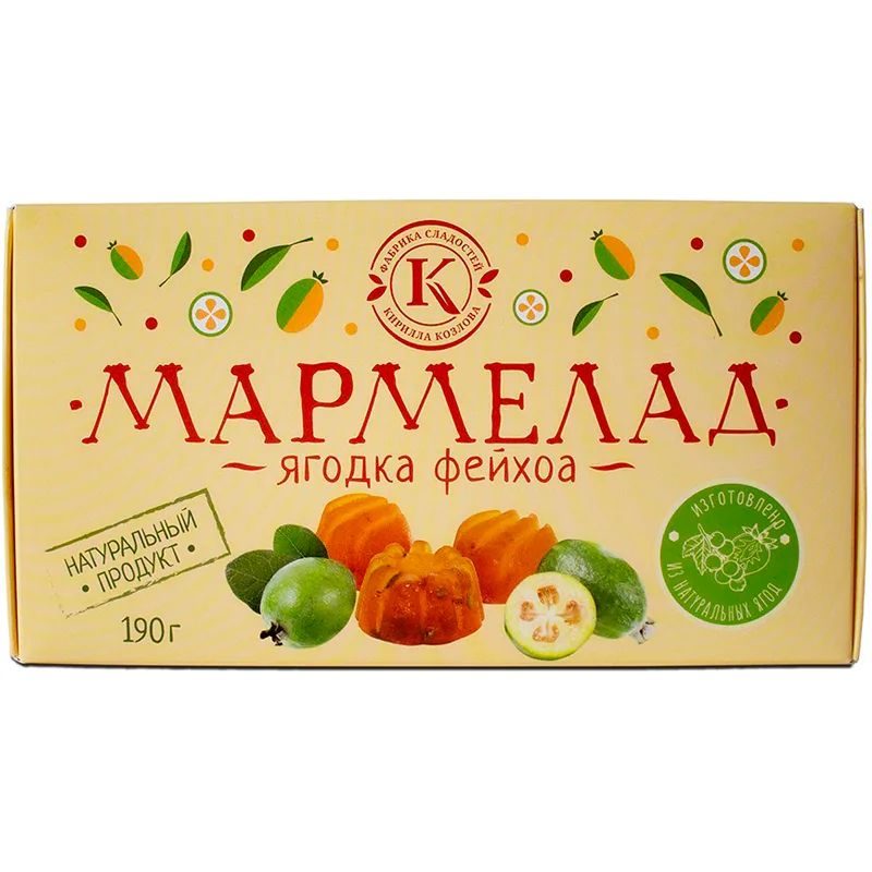 Мармелад с Фейхоа на Пектине 190гр Новокубанск