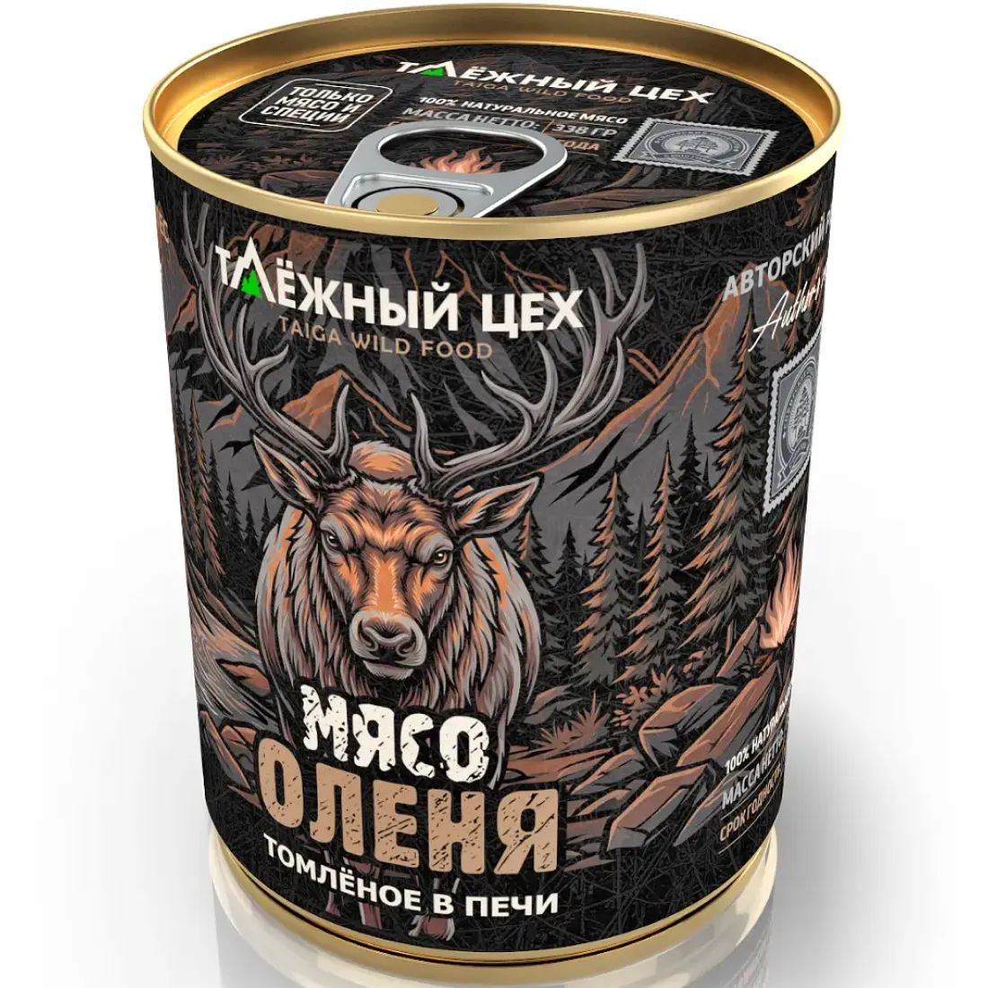 Мясо Оленя Томлёная в Печи 338гр Россия