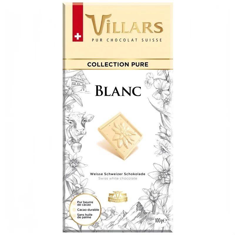 Шоколад Белый Villars 29% 100гр Швейцария