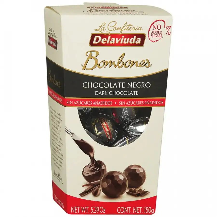 Конфеты Delaviuda без сахара из горького шоколада 150гр Испания