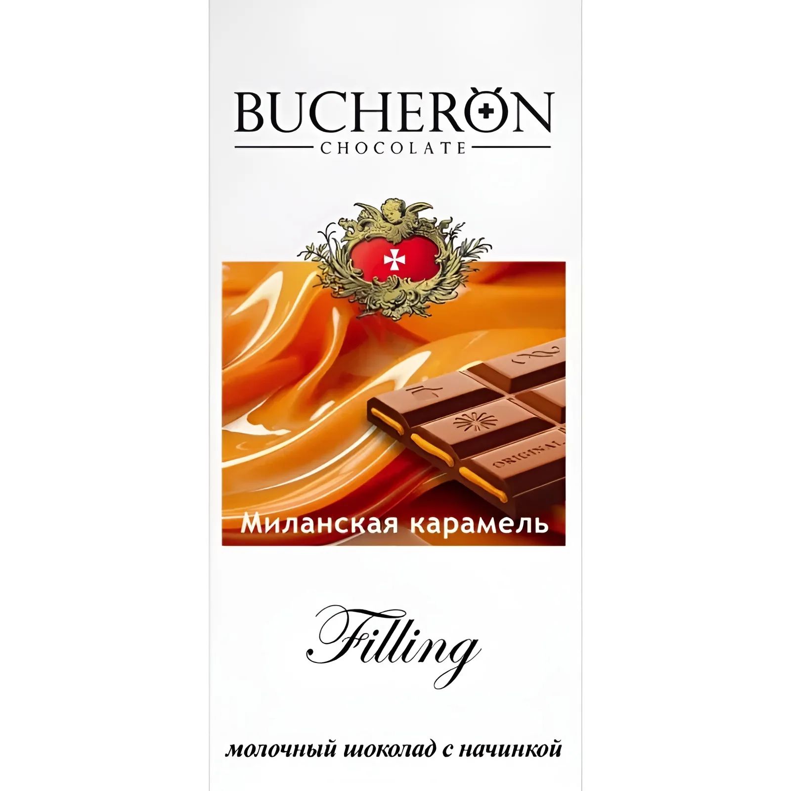 Шоколад Молочный с Миланской карамелью Bucheron Filling 85гр Ярославль
