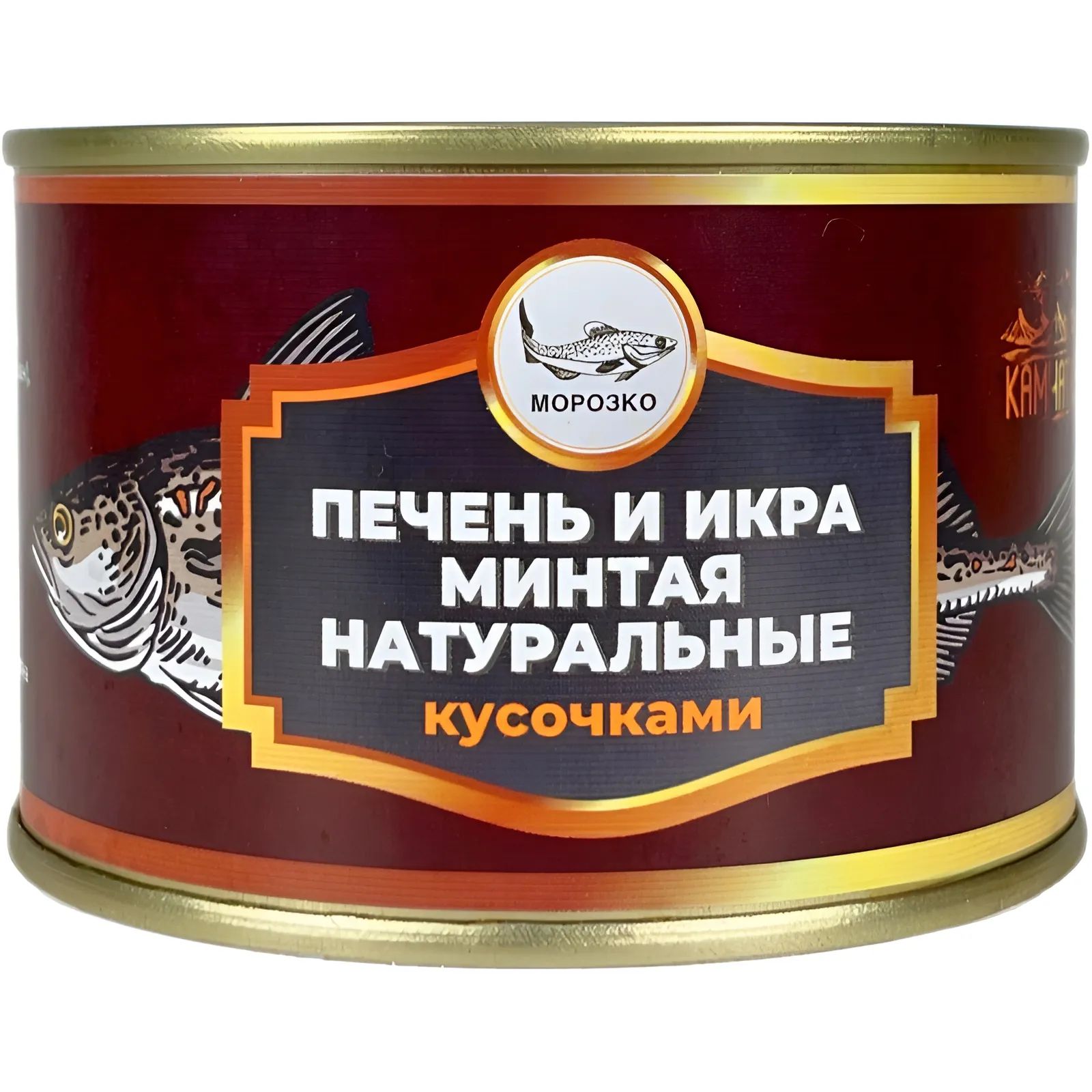 Печень и икра Минтая кусочками 240гр Камчатка