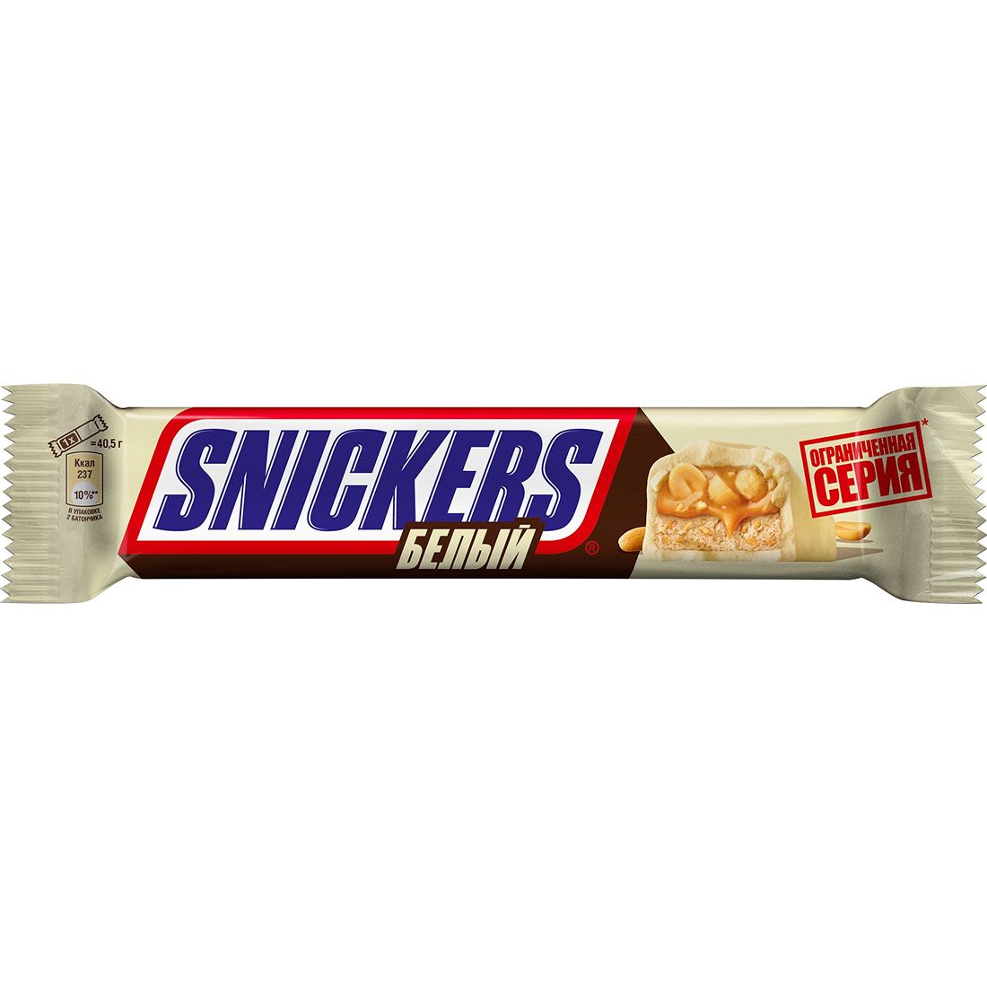Батончик Шоколадный Snickers Белый 81гр Россия
