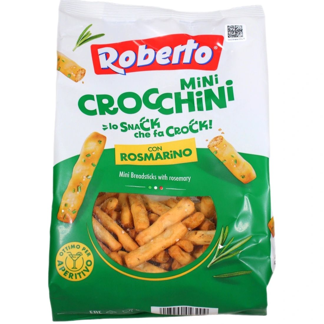 Хлебные Палочки Гриссини Кроккини миьон с Розмарином Roberto 150гр Италия