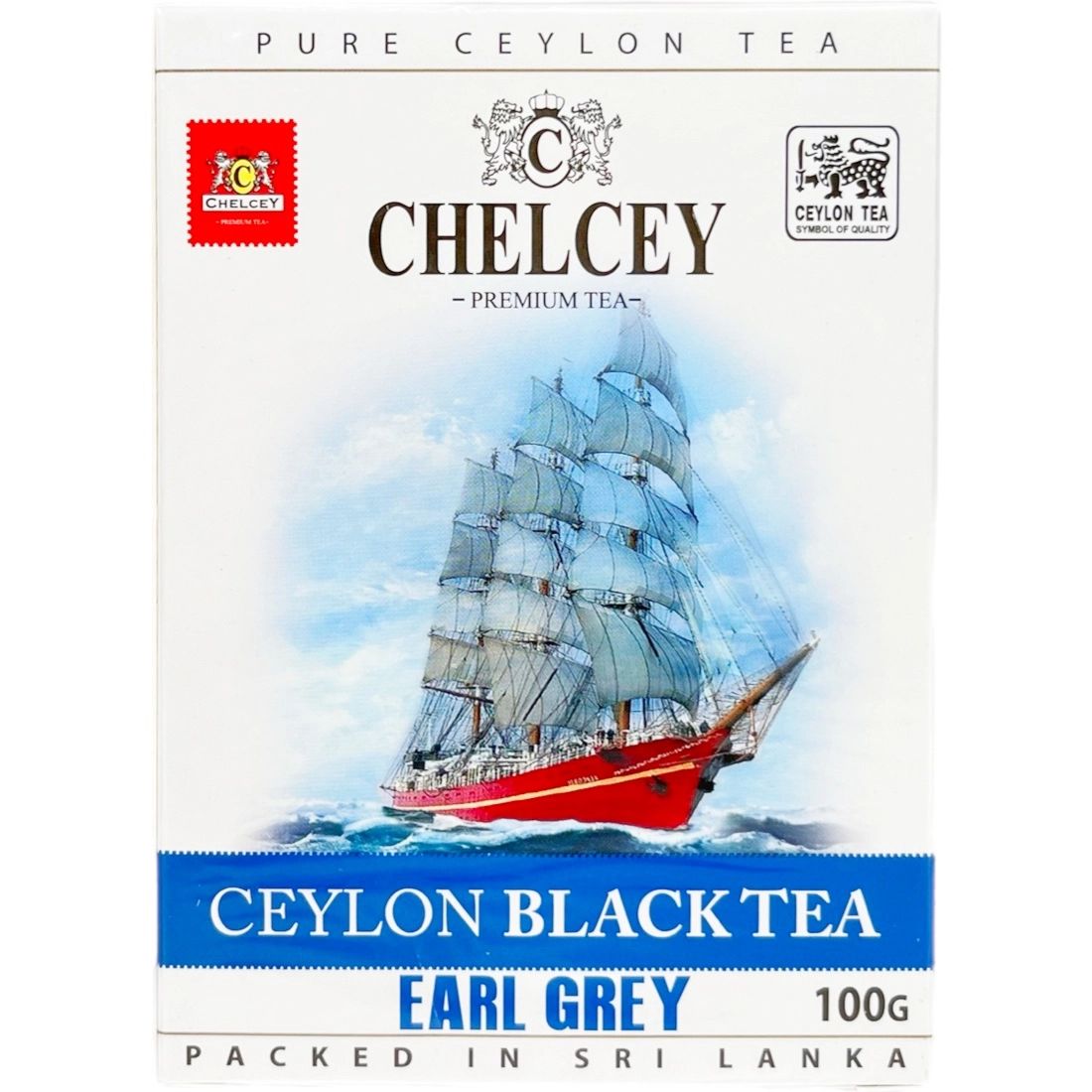Чай Черный Chelcey Earl Grey Листовой с Бергамотом 100гр Шри-Ланка