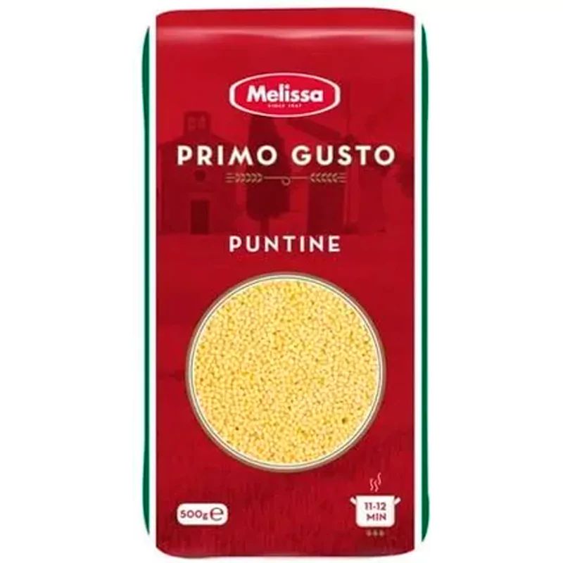 Паста Puntine Primo Gusto из Твердых Сортов Пшеницы Melissa 500гр Греция