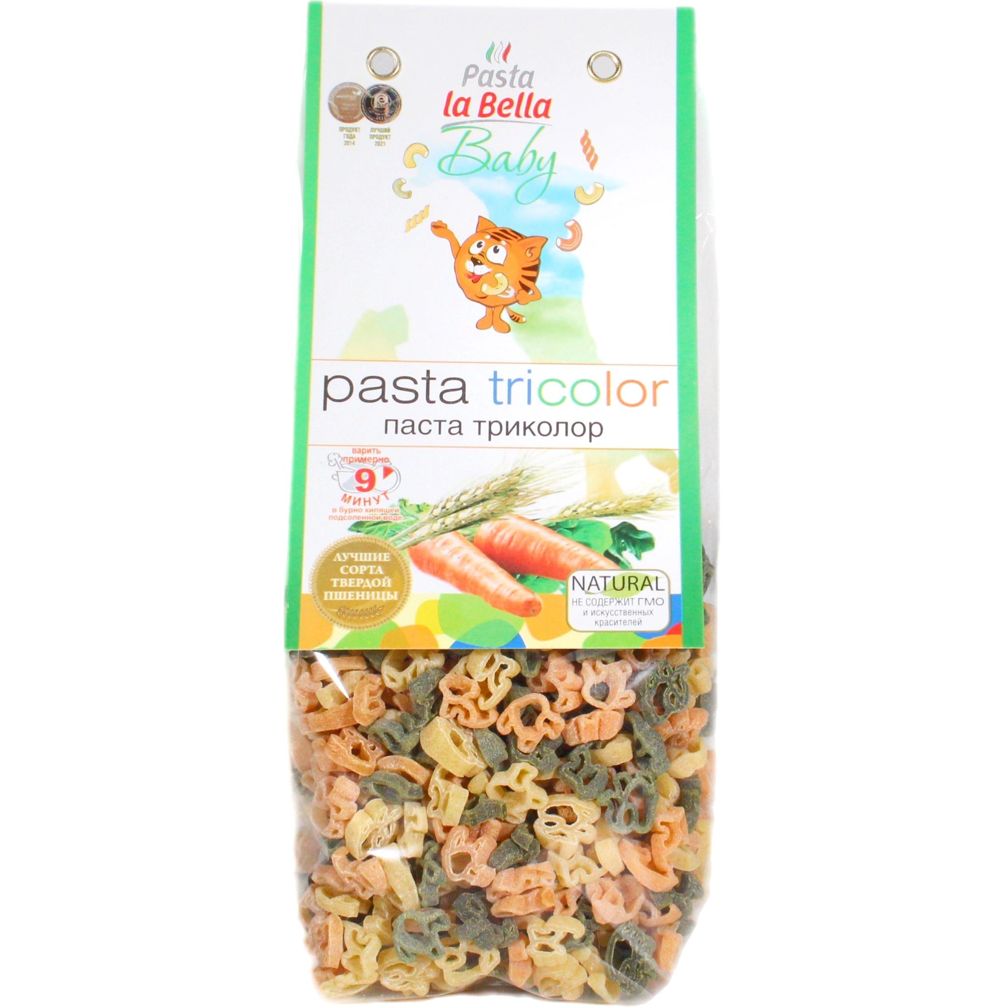 Макароны Триколор Baby Pasta La Bella Baby 250гр Россия