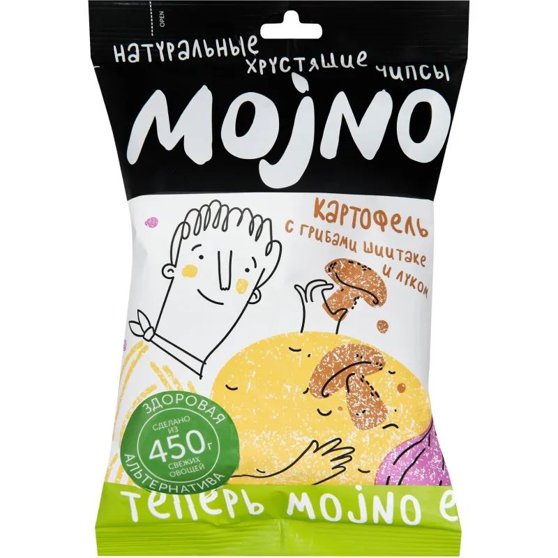 Чипсы Картофельные Mojno Грибы со Сметаной 75гр Россия