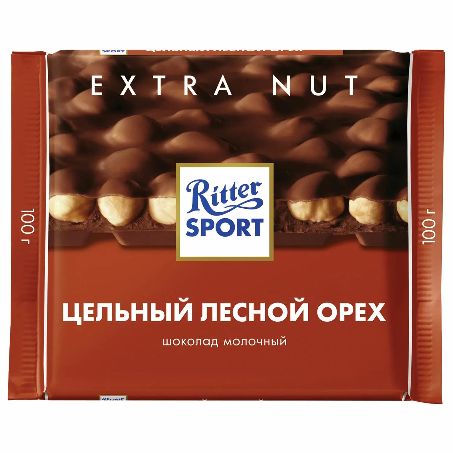 Шоколад Молочный с Обжаренным Орехом Лещины Ritter Sport 100гр Германия