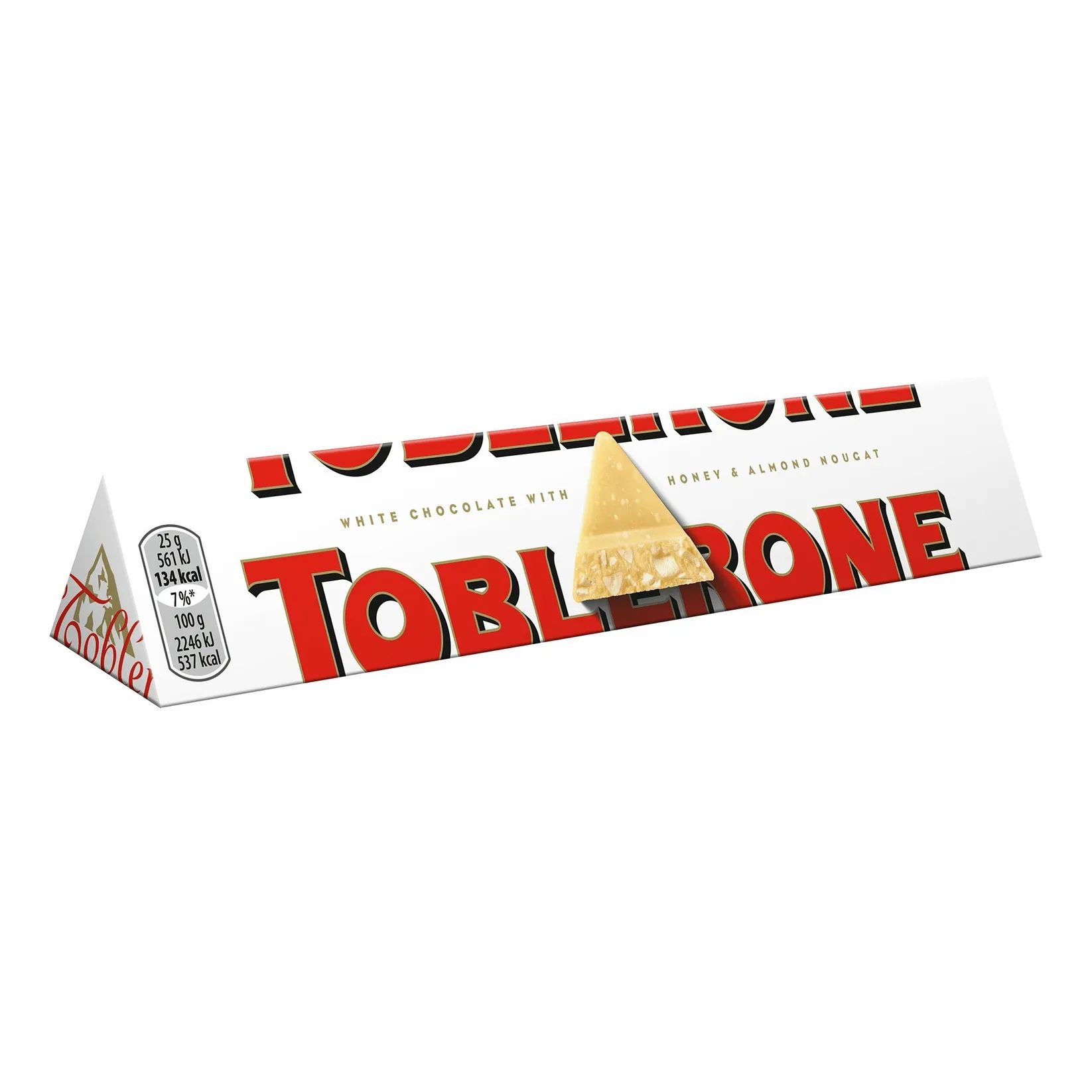 Шоколад TOBLERONE белый с медово-миндальной нугой 100гр Швейцария