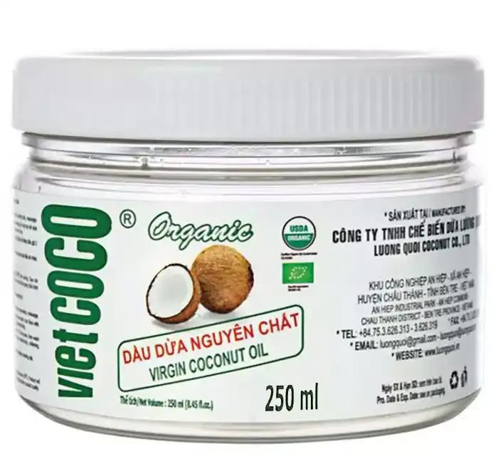 Масло Кокосовое Нерафинированное Organic Extra Virgin 250мл Вьетнам