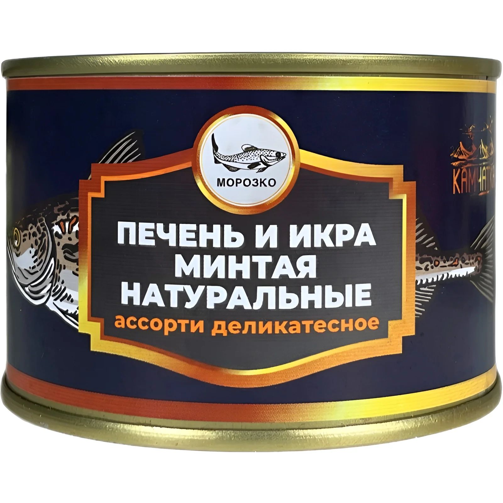 Печень и икра минтая ассорти 230гр Камчатка
