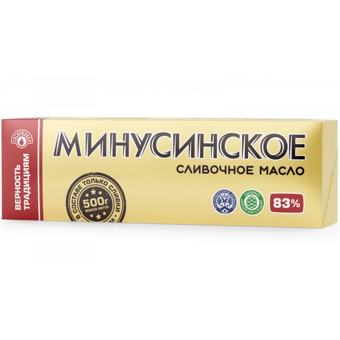 Масло Сливочное 83% 500гр Минусинск