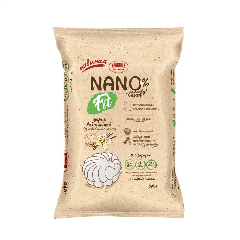 Зефир Ванильный Fit без Сахара 240гр Беларусь