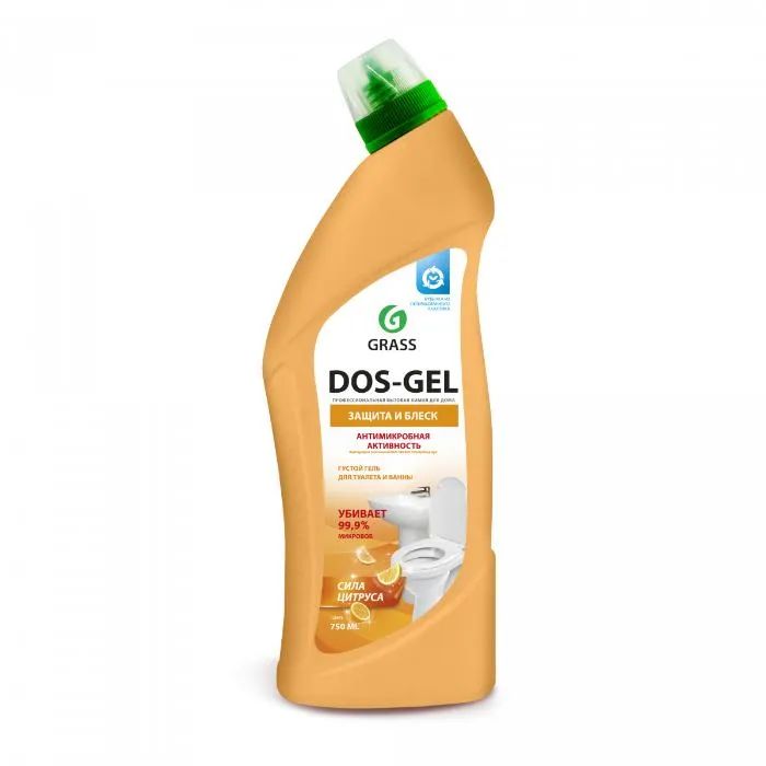 Средство Чистящее для Туалета и Ванны Dos Gel 1л Grass