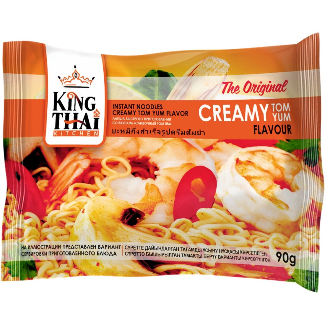 Лапша Б/П KING THAI Том Ям Сливочный 90гр Россия