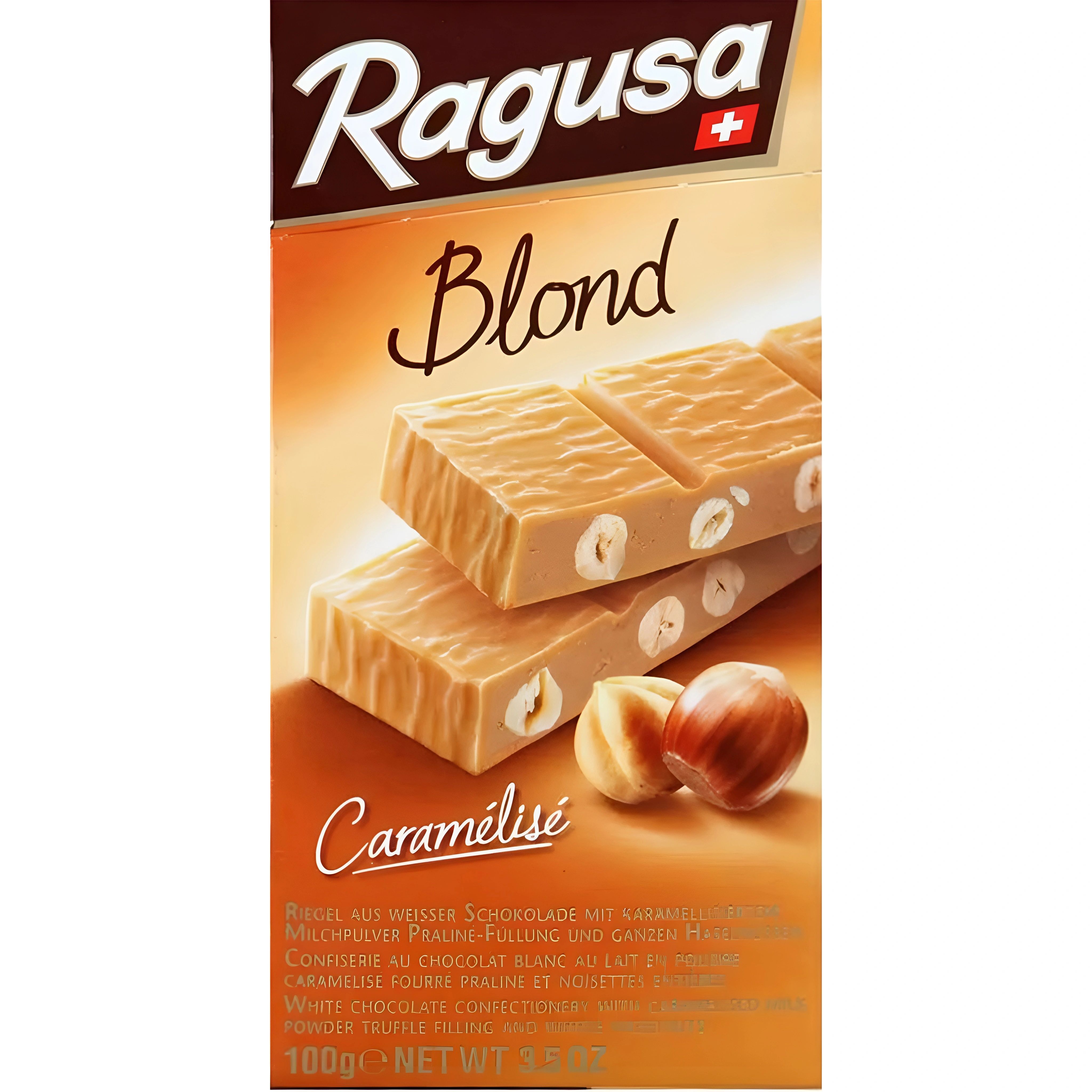 Шоколад Белый с Трюфелем и Лесным Орехом Ragusa 100гр Швейцария