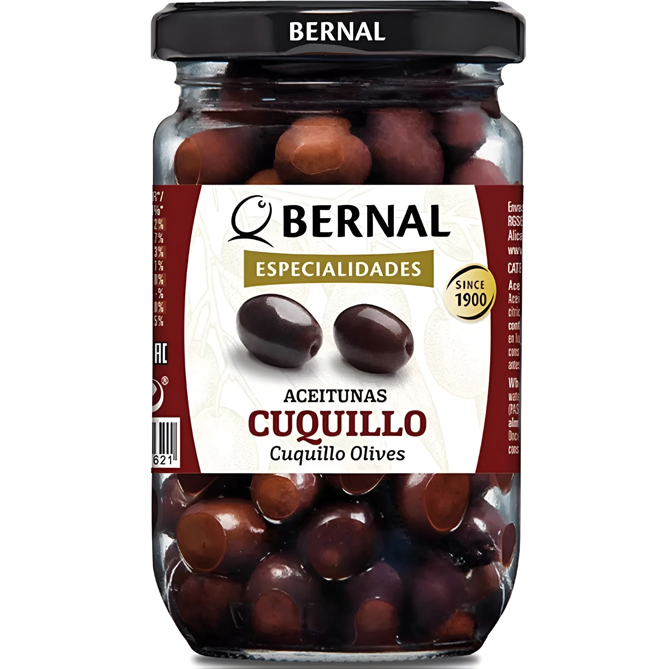 Оливки с Косточками Черные Кукильо Рассоле Bernal 300гр Испания