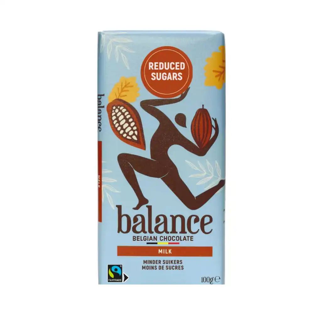 Шоколад Молочный без Сахара Balance 100гр Бельгия