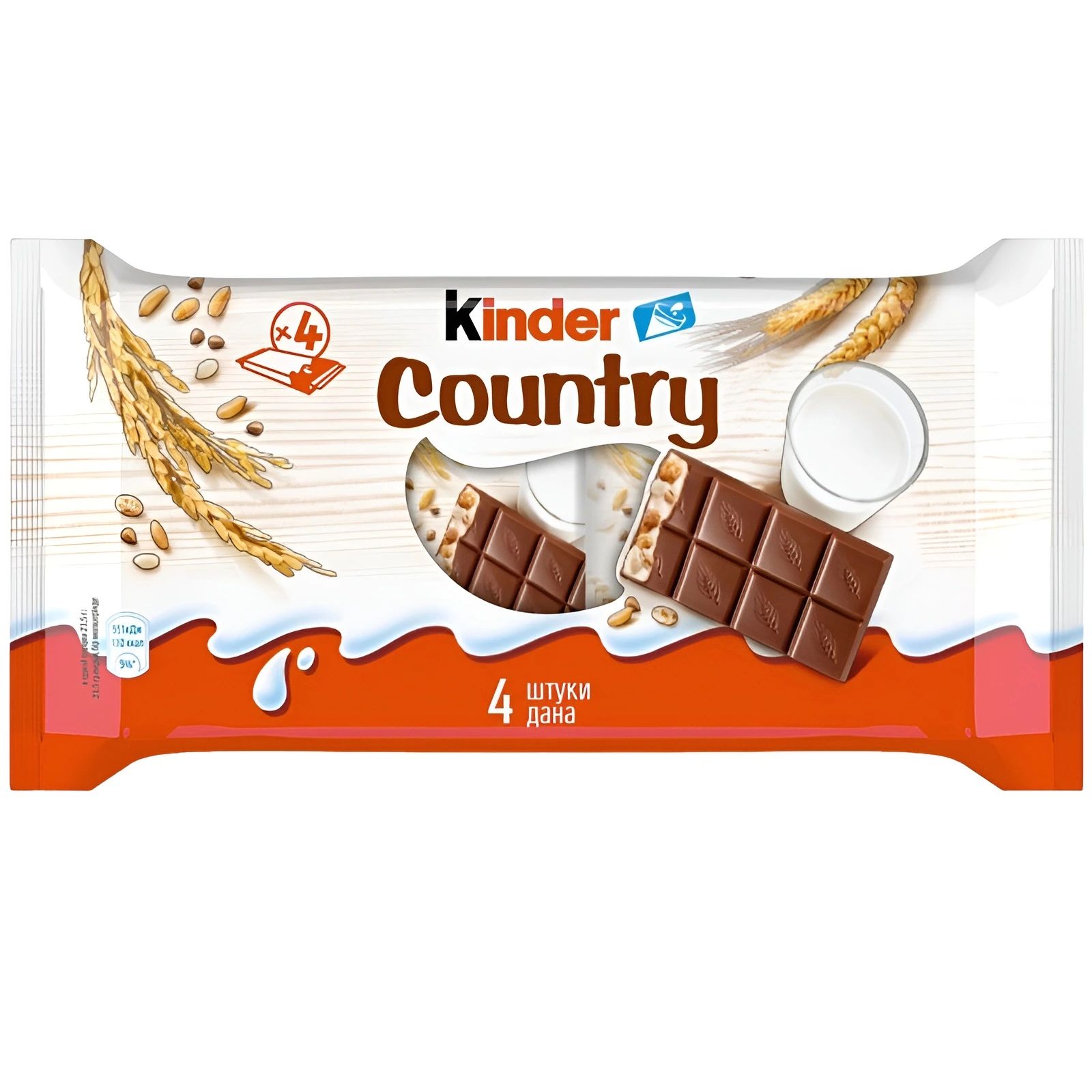 Шоколад Молочный Kinder Countri 94гр Владимир