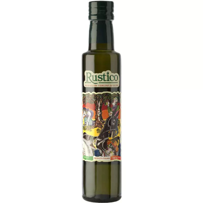 Масло Оливковое Rustico Dorica Extra Virgin oil Нефильтрованное 250мл Италия