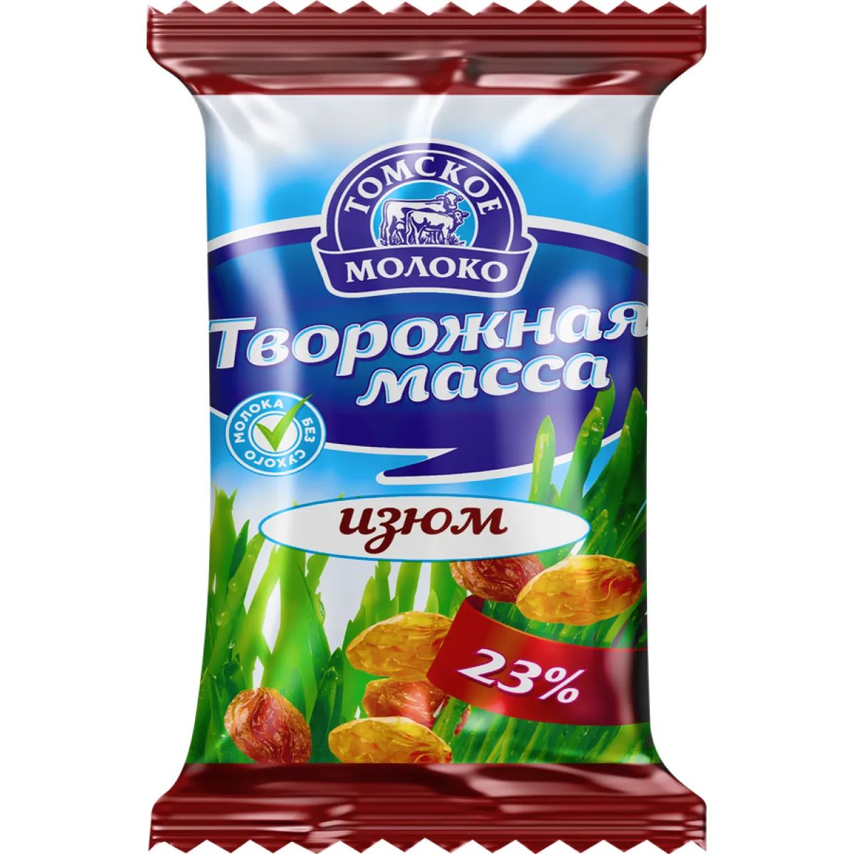 Творожная Масса Изюм 23% 170гр Томское Молоко