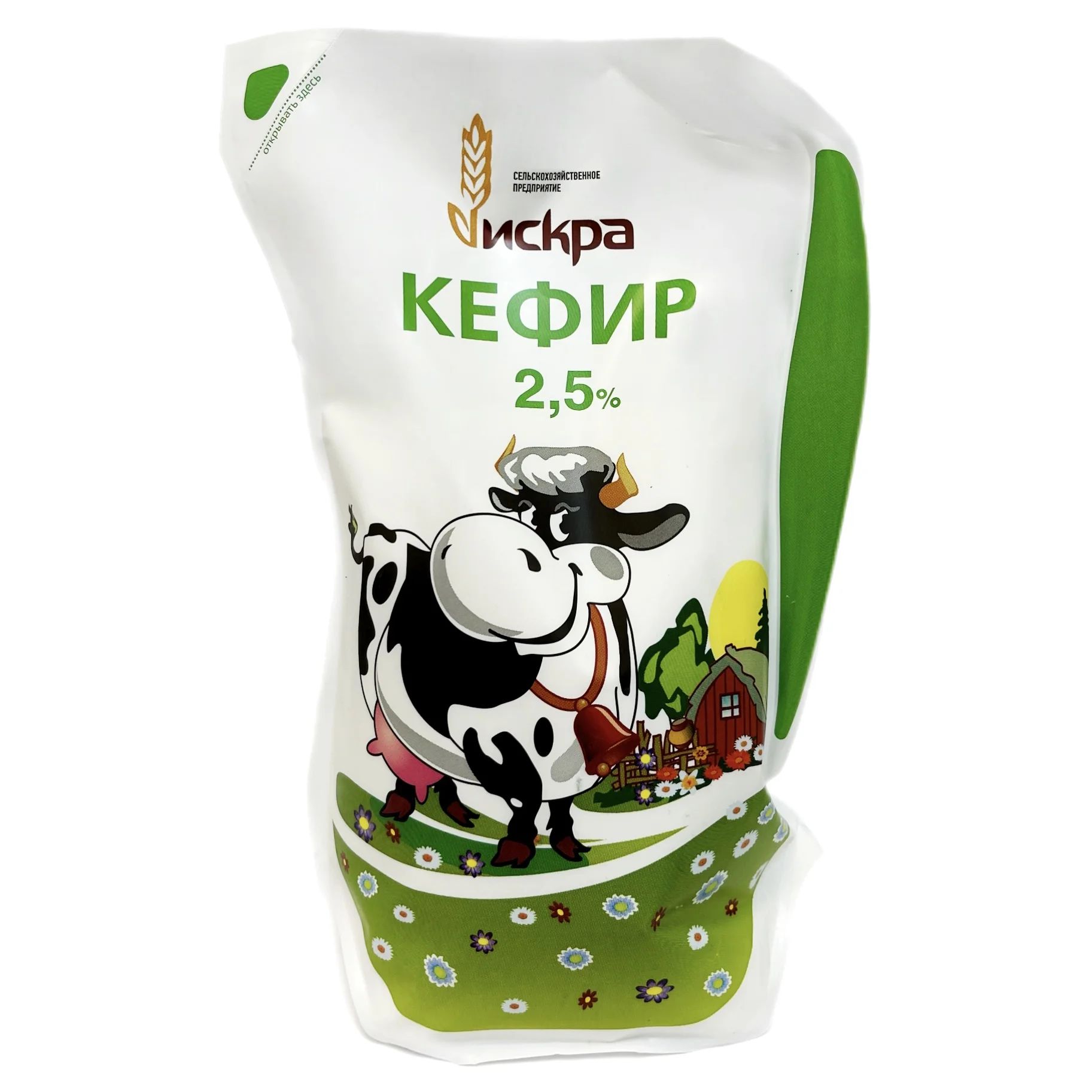 Кефир 2,5% Искра 950гр Ужур