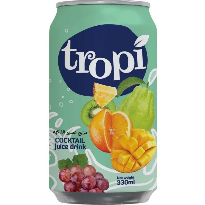 Напиток TROPI со вкусом Фруктовый Коктейль 330мл Вьетнам