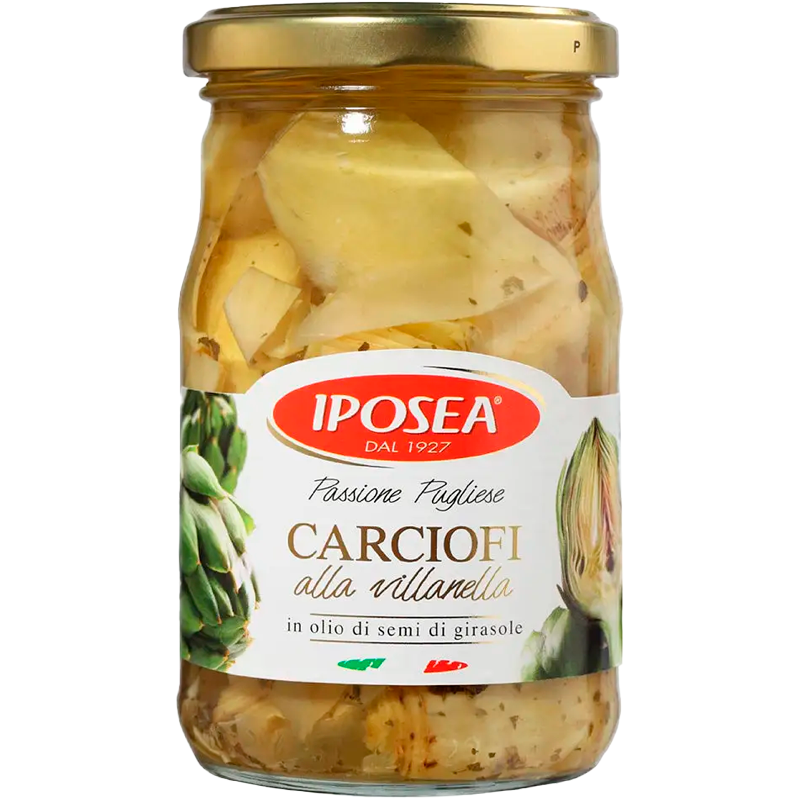 Артишоки Резанные в Масле Iposea 290гр Италия