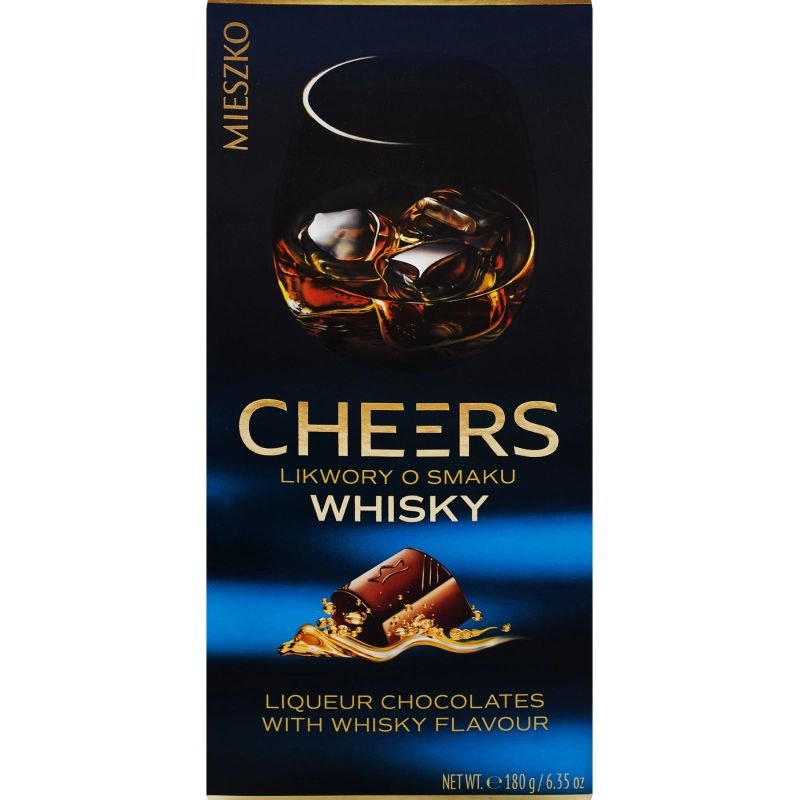 Набор конфет Whisky Cheers в Темном Шоколаде Mieszko 180гр Польша