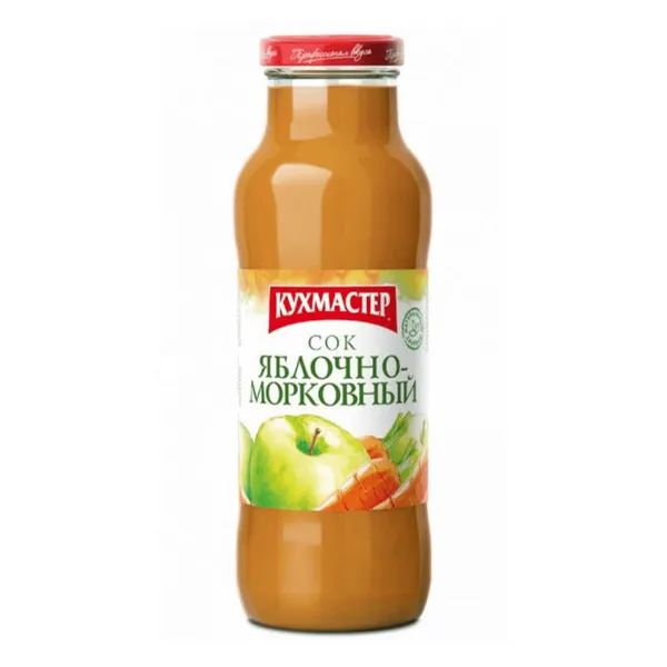 Сок Яблочно-Морковный Кухмастер 0,68л Россия