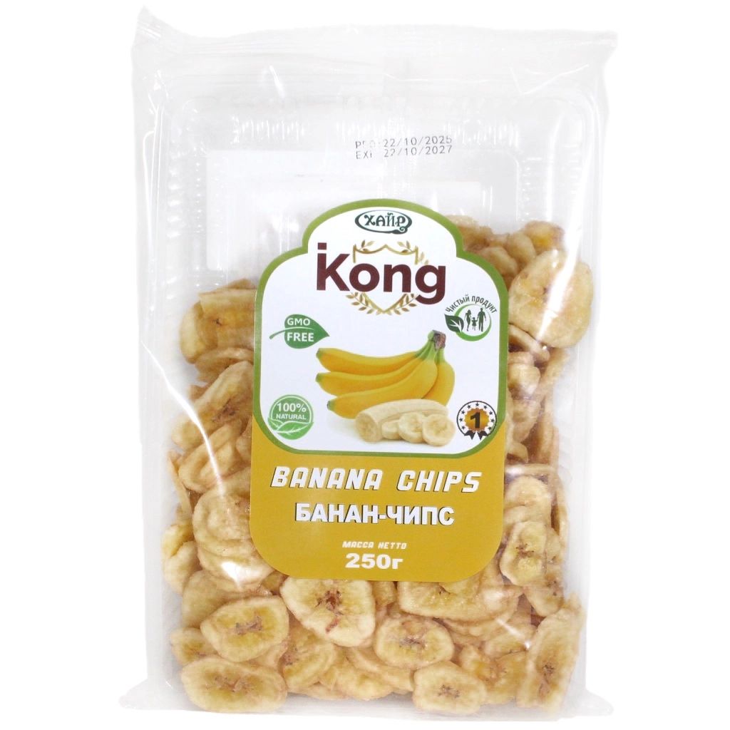 Банан-чипс 250гр KONG