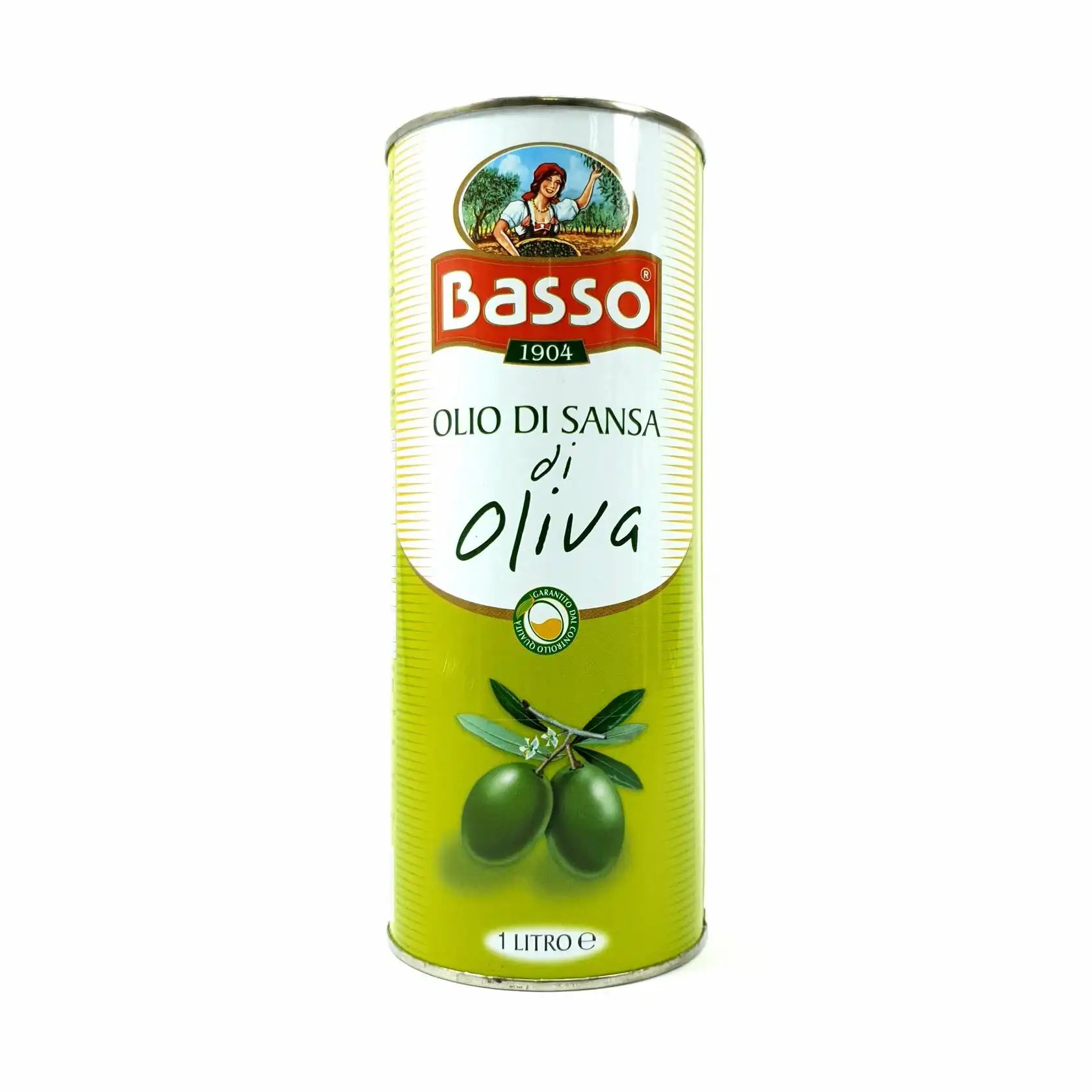 Масло оливковое РАФИНИРОВАННОЕ BASSO 1л ж/б Италия