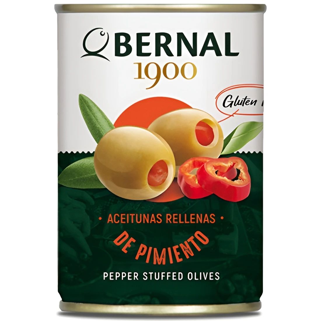 Оливки Фаршированные Перцем Bernal 120гр ж/б Испания