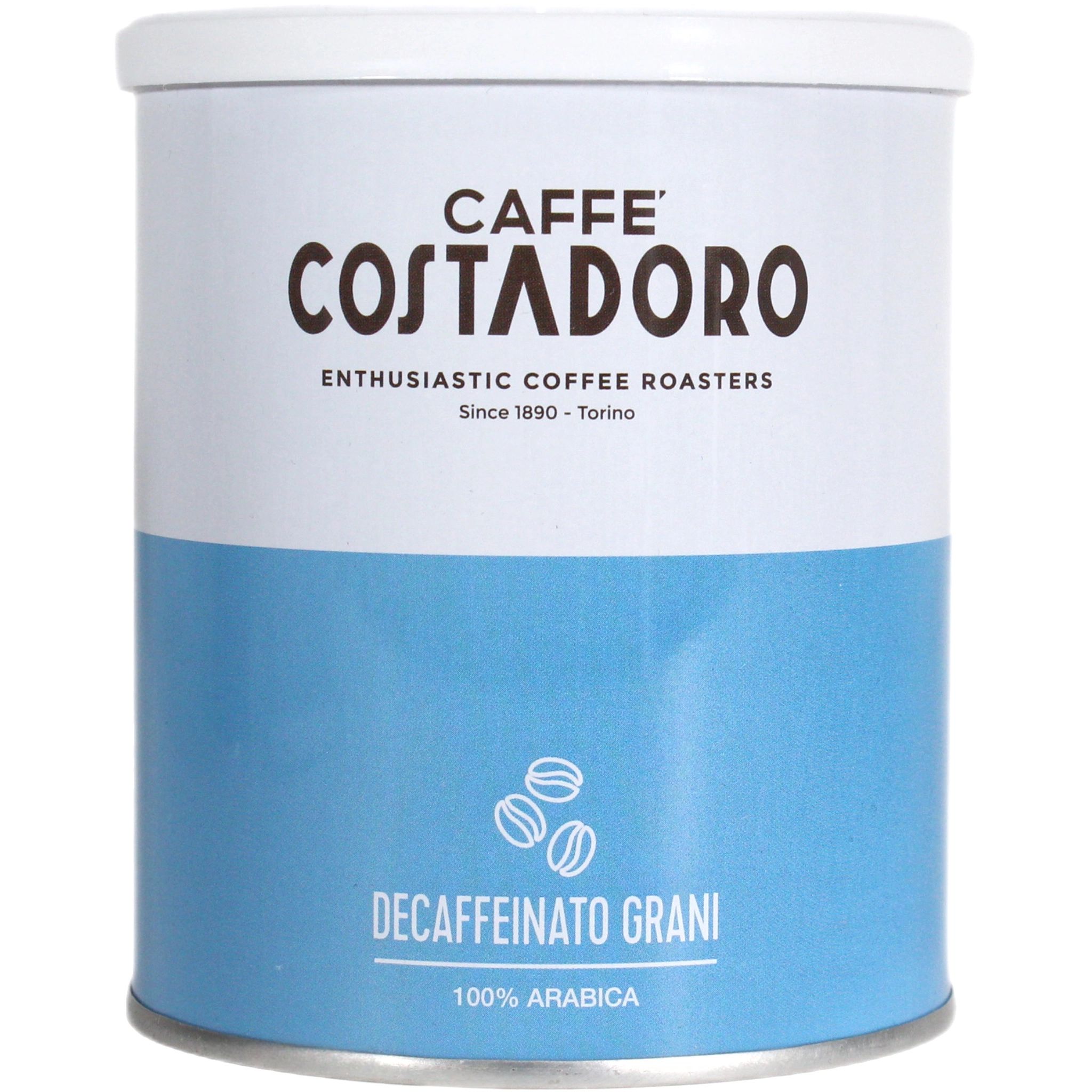 Кофе в зернах Costadoro Decaffeinato Grani 250 ж/б Италия