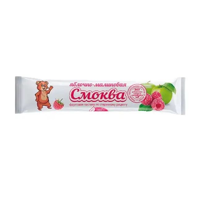 Пастила Фруктовая Яблоко-Малина Смоква 30гр Россия