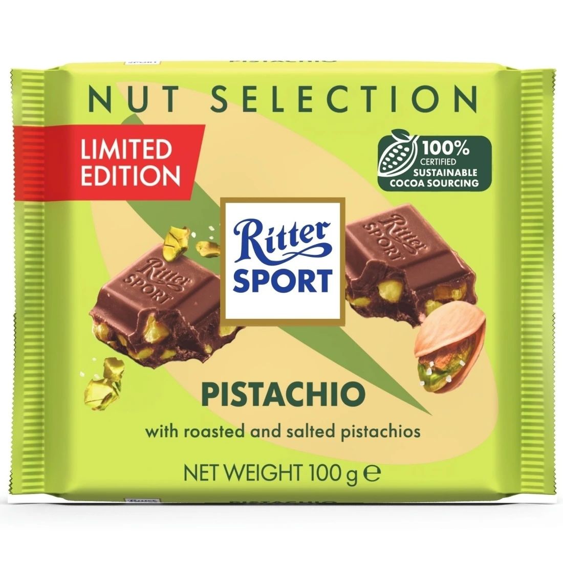 Шоколад Молочный с Фисташкой Ritter Sport 100гр Германия