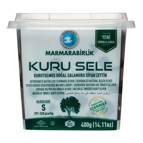 Маслины ВЯЛЕНЫЕ с косточкой Marmarabirlik М 400гр Турция