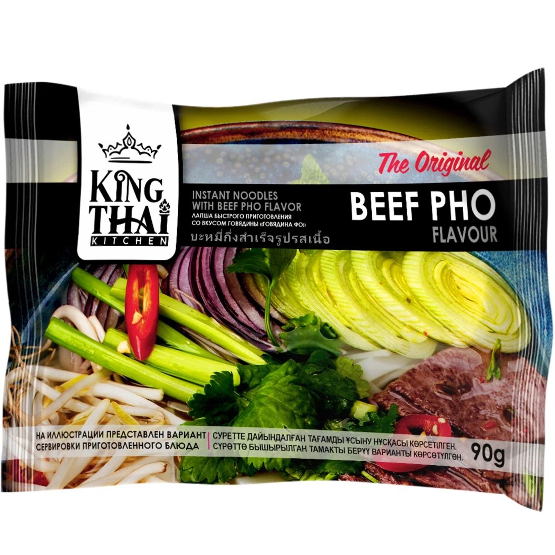 Лапша Б/П KING THAI Говядина ФО 90гр Россия