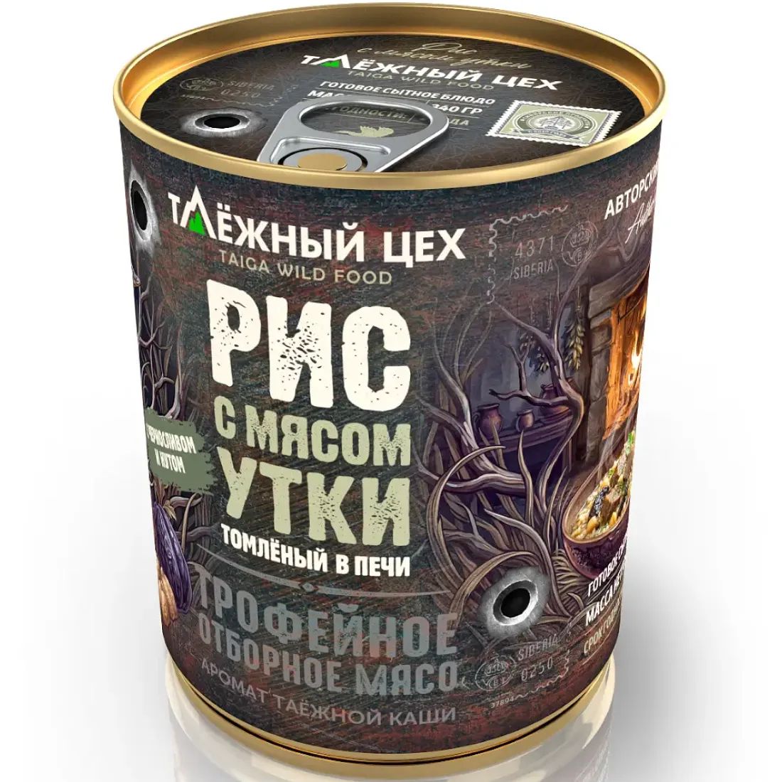 Рис с Мясом Утки Томлёная в Печи 340гр Россия