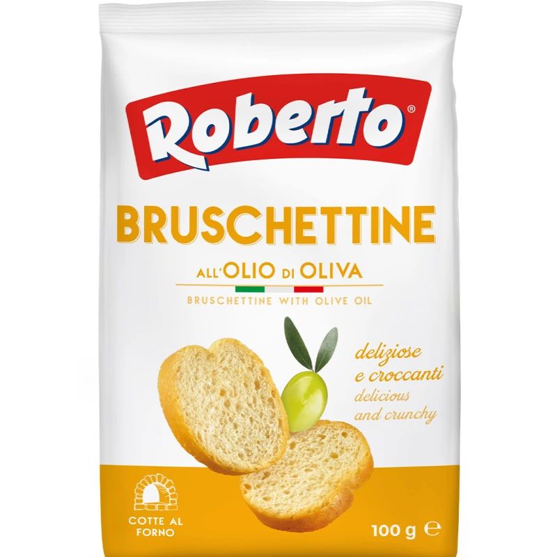 Брускеттини с оливковым маслом Roberto 100гр Италия