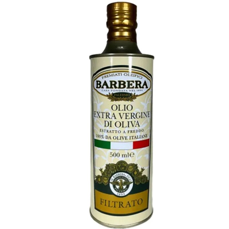Масло Оливковое Barbera Extra Virgin oil Фильтрованное 500мл Италия