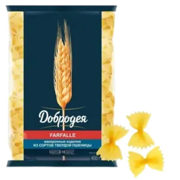 Макароны FARFALLE Атласный Бантик Добродея 900гр Омск