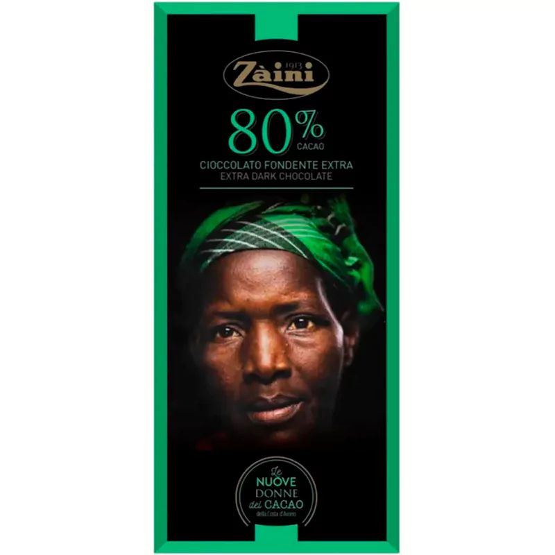 Шоколад Горький 80% Zaini 75гр Италия