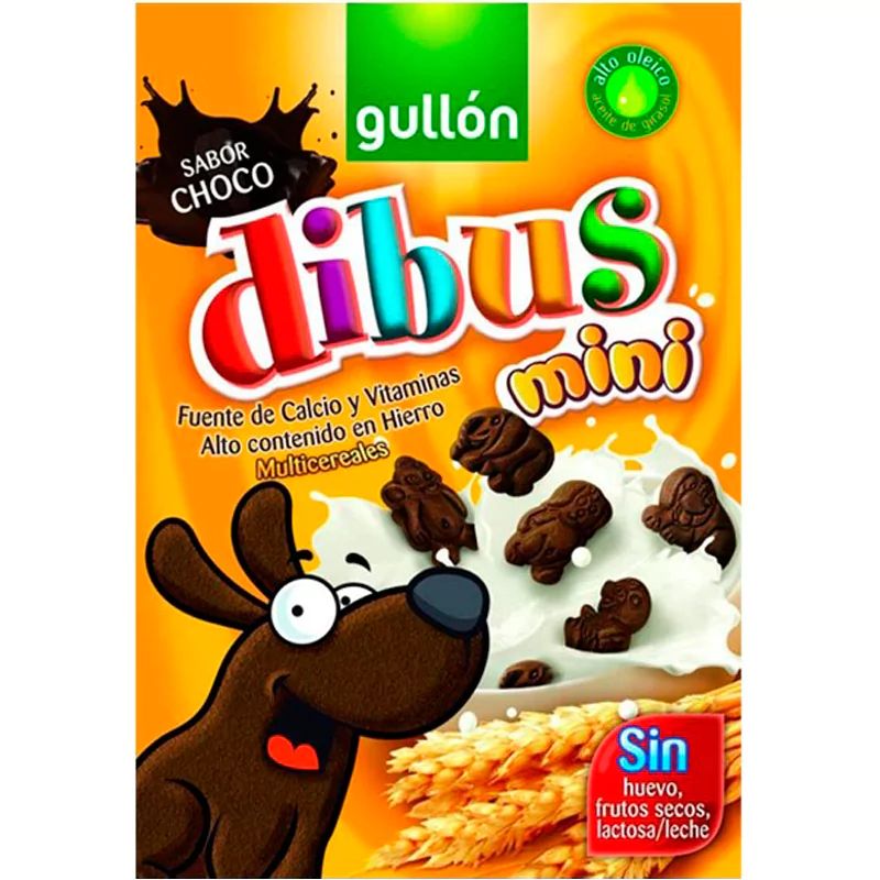 Печенье Детское с Какао Dibus Mini Choco Gullon 250гр Испания