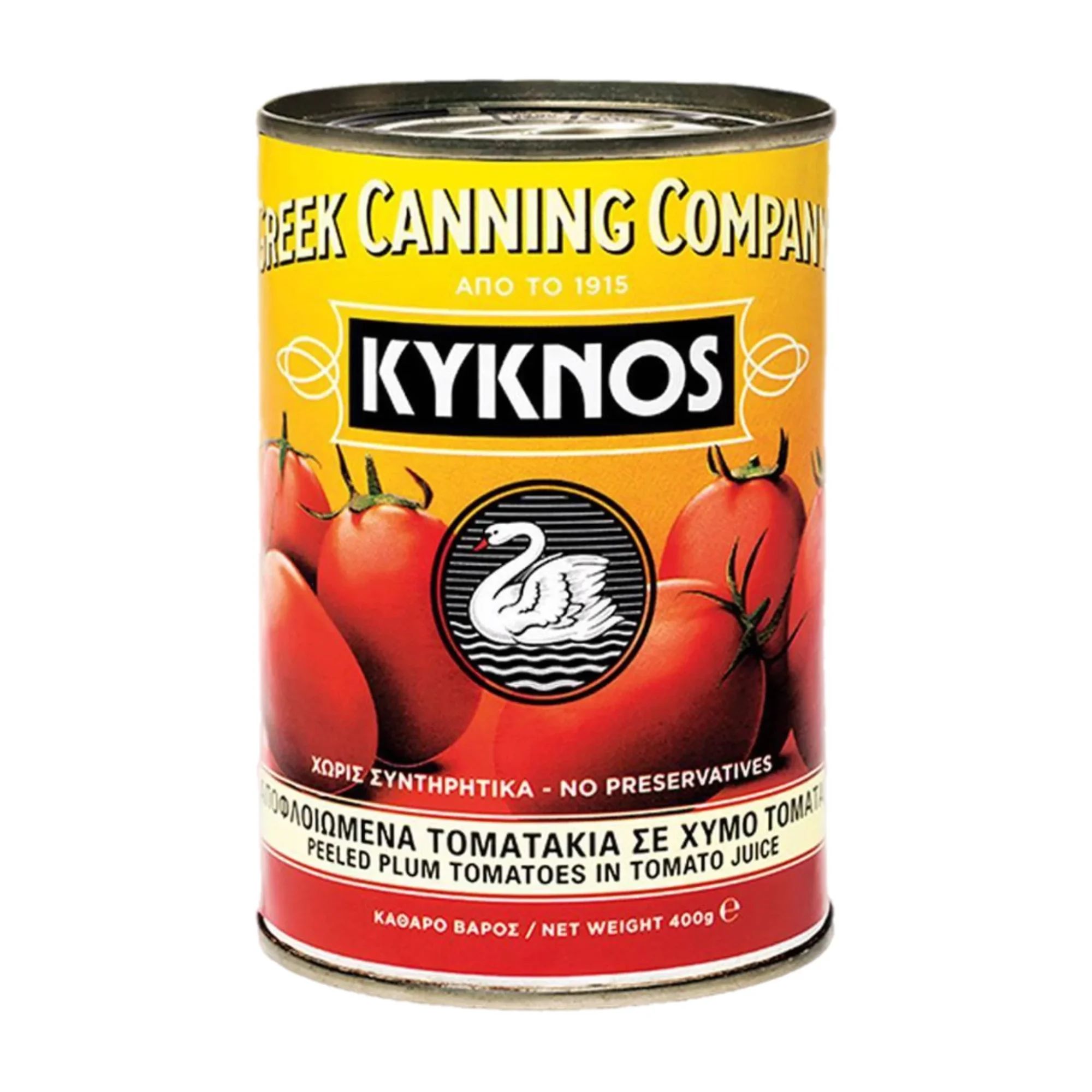 Томаты Целые Очищенные в Собственном Соку Kyknos 400гр Греция