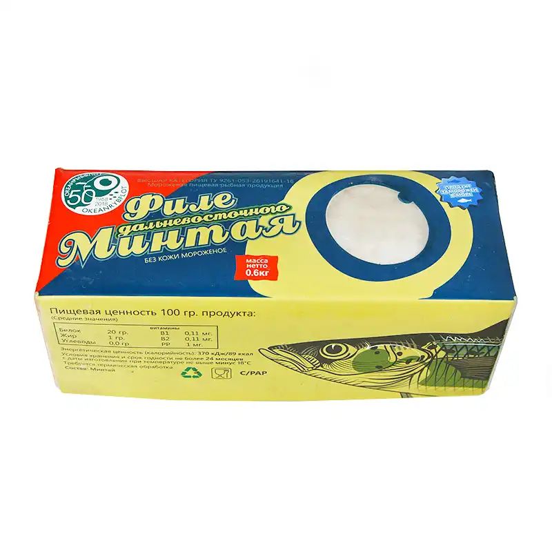 Филе Минтая 0,6кг Камчатка